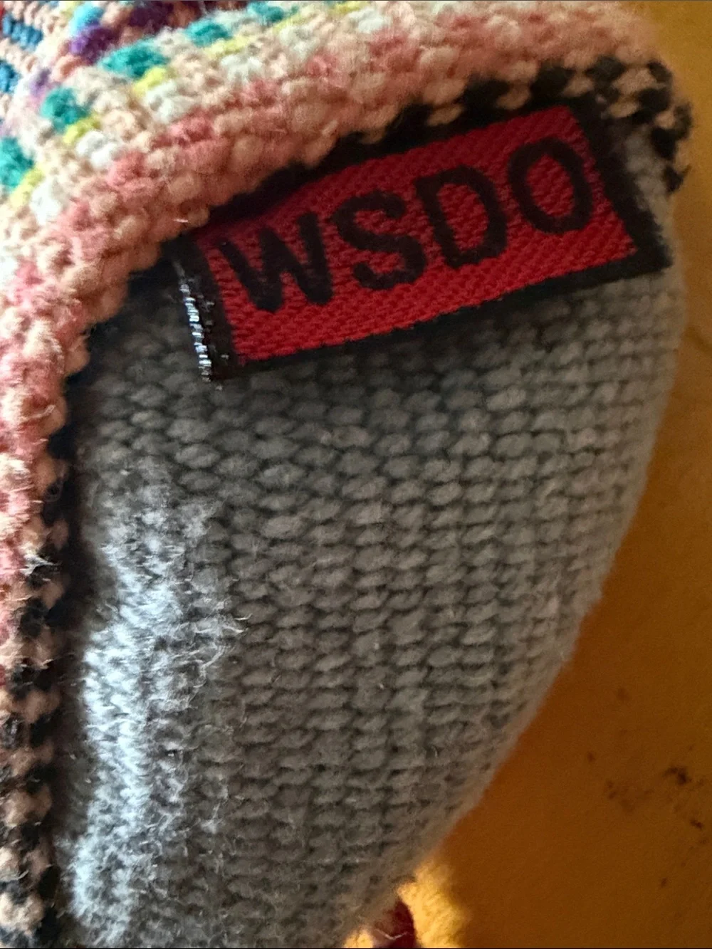 Pencil case & pencils wovencat bag soft knit